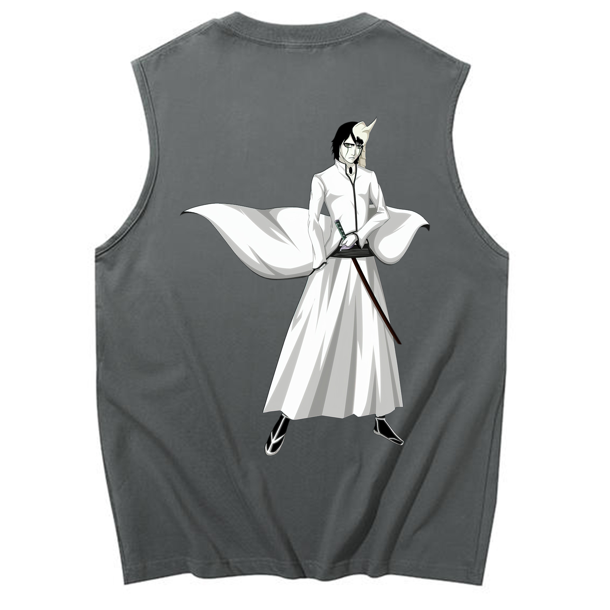 （画像用） ブリーチ ウルキオラ·シファー BLEACH Ulquiorra cifer コットン100％タンクトップ（背面プリント）